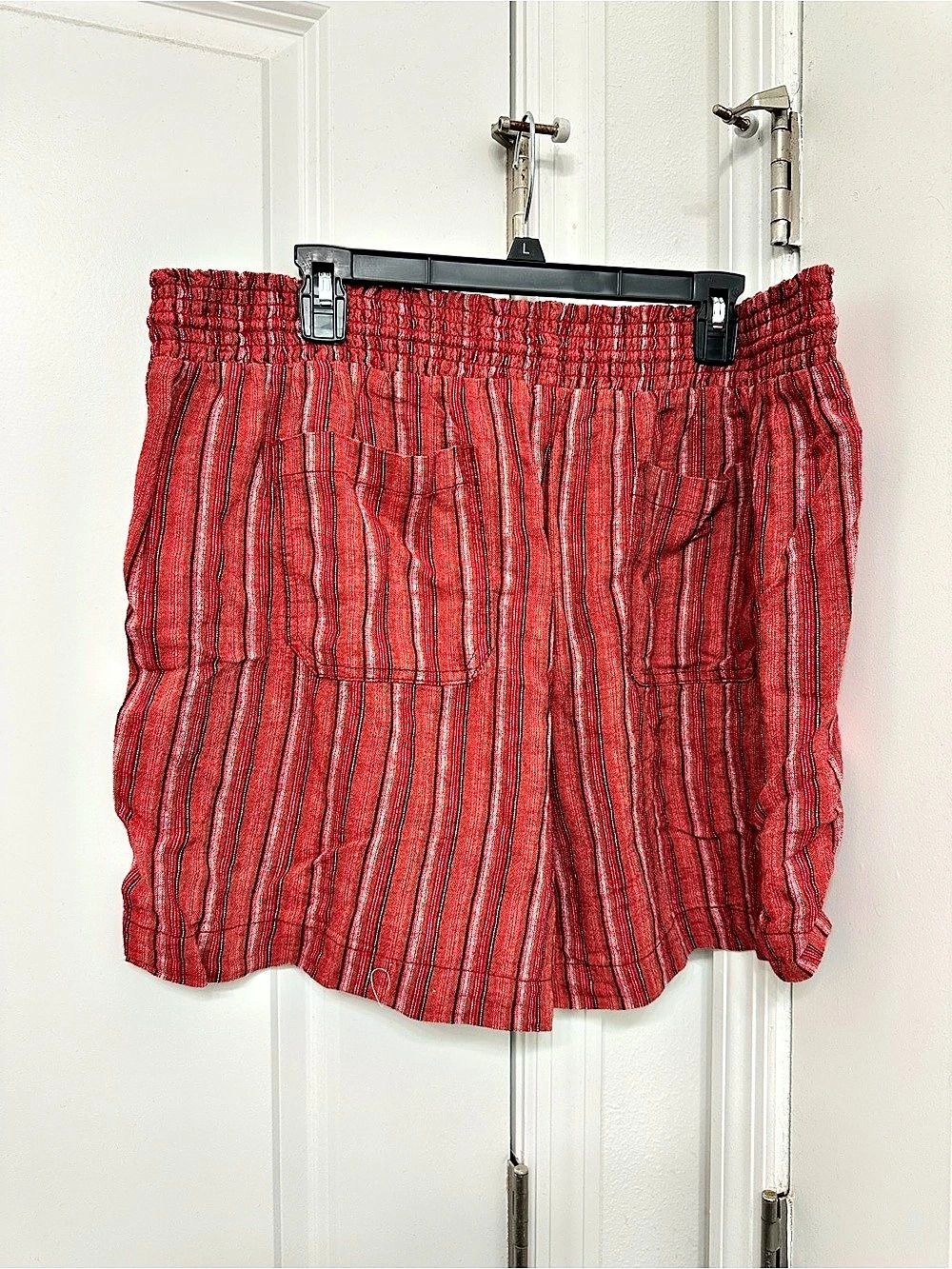 BRIGGS Striped Shorts in Red Size XXL Like New